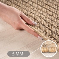 Covor rotund Timber V4 Bej 80x80 cm - 5