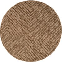 Covor rotund Timber V4 Bej 80x80 cm - 8