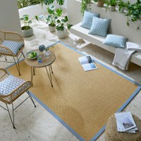 Covor Sisal Look Outdoor Albastru Deschis 200x290 cm, Flair Rugs - 1