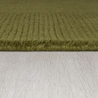 Covor Textured Wool Border Verde 200X290 cm, Flair Rugs - 4