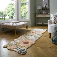 Covor traversa Daphne Shaped Floral Roz 60x230 cm, Flair Rugs - 1