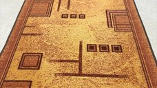 Covor Traversă Delta, Maro, 120x400 cm, Design Modern