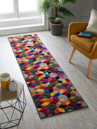 Covor traversă Dynamic Multicolor 66X230 cm, Flair Rugs - 1