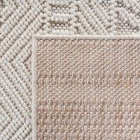 Covor traversa Helix etno V3 Crem 60x110 cm - 6