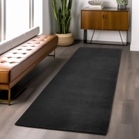 Covor traversa Joy Negru 80x250 cm - 2
