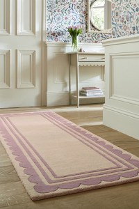 Covor traversa Lois Scallop Verde 80X230 cm, Flair Rugs - 1