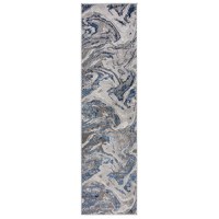 Covor traversă Marbled Bleumarin 60X230 cm, Flair Rugs - 2