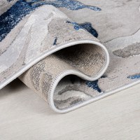 Covor traversă Marbled Bleumarin 60X230 cm, Flair Rugs - 3