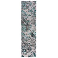 Covor traversă Marbled VERDE SMARALD 80X300 cm, Flair Rugs - 2