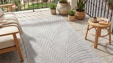 Covor Traversa NOVA V3 Argintiu 80x150 cm - Design Modern cu Frunze