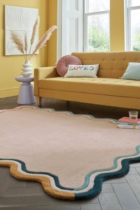 Covor Wool Scallop Crem 200x290 cm, Flair Rugs - 1