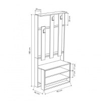Cuier Chester Alb-Oak - 3
