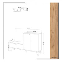 Cuier Hol Evva Oak-Alb - 4