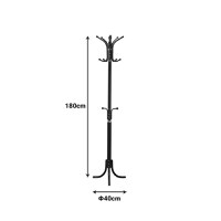 Cuier Mendora Negru 40x40x180 cm - 4