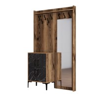Cuier pentru Hol Berlin BC - Walnut, Negru Marble - 5