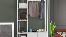 Cuier pentru Hol Doga - Alb