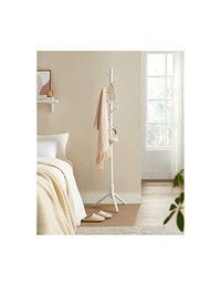 Cuier pom Vasagle, 8 carlige, Inaltime reglabila, RCR04WT, Alb - 6