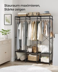 Cuier Songmics Negru 141x40x180 cm - 3