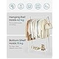 Cuier stander Alb Songmics 92.5x33.5x153 cm - 3