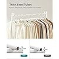 Cuier stander Alb Songmics 92.5x33.5x153 cm - 4