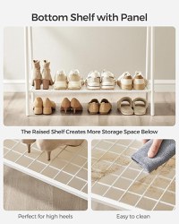 Cuier stander Alb Songmics 92.5x33.5x153 cm - 5