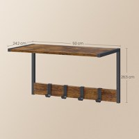 Cuier Vasagle, LCR830B01, Maro, 50 x 24.2 x 26.5 cm - 2