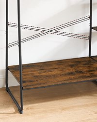 Cuier, Vasagle, Negru, 120×45×160 cm - 7