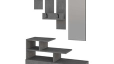 Cuier Vesty melaminat culoare gri retro 100x30x61 cm