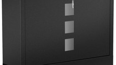 Cutie de scrisori Songmics, 24 x 30 cm, Black, compartiment pentru ziar