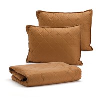 Cuvertura dublu trafic 200x220 Sweet V6 Maro, 2 perne 50x70 cm - 1