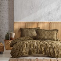 Cuvertura Enza Kaki 220x240 cm (Bumbac 100%) - 1