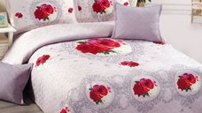 Cuvertura Matlasata 5 Piese Gilly 230x250 cm (Catifea)
