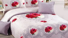 Cuvertura Matlasata 5 Piese Gilly 230x250 cm (Catifea)