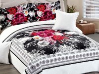 Cuvertura Matlasata 5 Piese Monogram 230x250 cm (Catifea) - 1