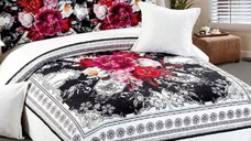 Cuvertura Matlasata 5 Piese Monogram 230x250 cm (Catifea)