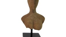 Decoratiune de masa Lafia din lemn de mango natural si fier 17.5x11.5x42 cm