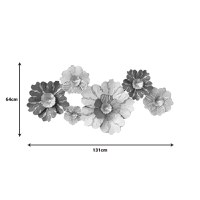 Decoratiune de perete din metal Daisy Pako World Auriu 131x64x9.5 cm - 2