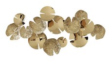 Decoratiune de perete din metal Lily Pako World Auriu 130x64.5x6 cm
