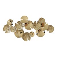 Decoratiune de perete din metal Lily Pako World Auriu 130x64.5x6 cm - 1