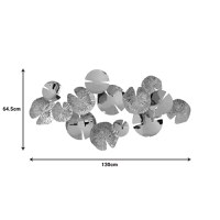 Decoratiune de perete din metal Lily Pako World Auriu 130x64.5x6 cm - 2