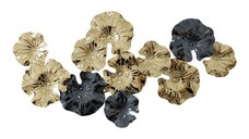 Decoratiune de perete din metal Merinda Pako World Auriu 88x47x5 cm