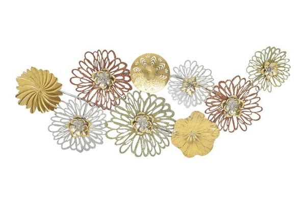 Decoratiune de perete din metal Tutsi Pako World Multicolor 102.9x5.1x43.2 cm