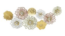 Decoratiune de perete din metal Tutsi Pako World Multicolor 102.9x5.1x43.2 cm