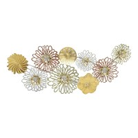 Decoratiune de perete din metal Tutsi Pako World Multicolor 102.9x5.1x43.2 cm - 1