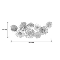 Decoratiune de perete din metal Tutsi Pako World Multicolor 102.9x5.1x43.2 cm - 5