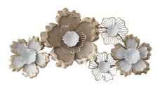 Decoratiune de perete din metal Vogene Pako World Auriu 90.5x47x7 cm