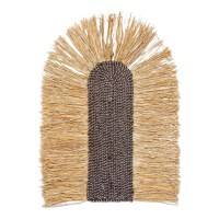 Decoratiune de perete din paie Ramzon Boho Pako World Natural 84x65x2 cm - 1
