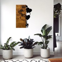 Decoratiune de perete Hearby, Pako World, Lemn de pin, Natural, 39x3x58 cm - 2