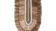 Decoratiune perete Earsy II mat in culoare naturala 38x30x8 cm