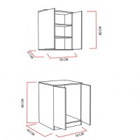 Dulap Baie Su - Alb - 4